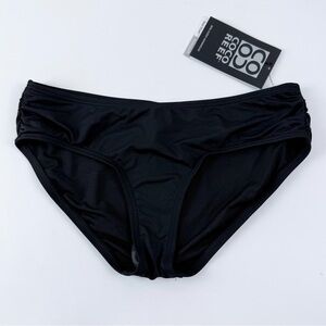 Coco Reef Bikini Bottom Womens Small Black Solid Swim NWT